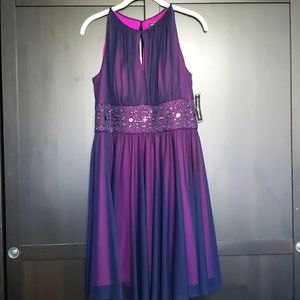 Jessica Howard Petite Keyhole Sleeveless Dress